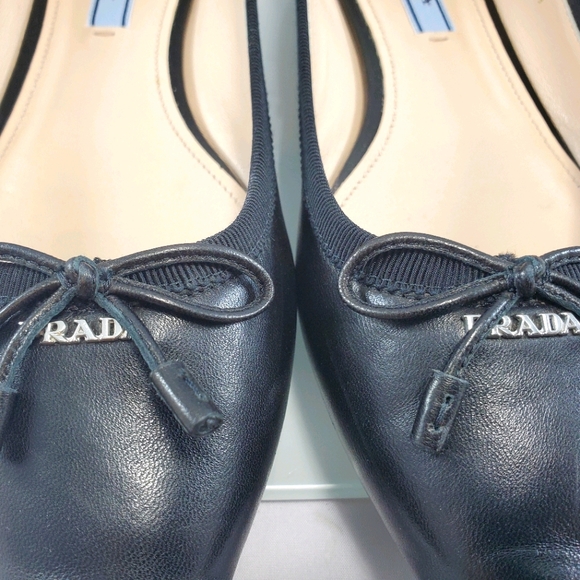 Prada Black Pointed Toe Flats - Picture 7 of 12